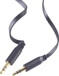 Jack Audio kabel SuperFlat [1x złącze męskie jack 3,5 mm - 1x złącze męskie jack 3,5 mm] 0.50 m czarny SpeaKa Profession