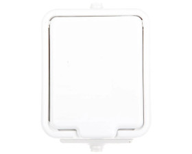 Cedar Gniazdo pojedyncze schuko hermetyczne białe z PE 16A IP44 GWN140PC01