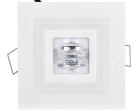 Oprawa awaryjna LOVATO P ECO LED 1W 125lm (opt. koryt.) 1h jednozadaniowa biała LVPC/1W/E/1/SE/X/WH