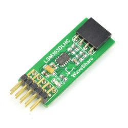 LSM303DLHC - 3-osiowy akcelerometr i magnetometr I2C - moduł Waveshare 7212