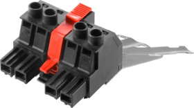 Socket, 4 pole, pitch 10.16 mm, straight, black, 2627460000