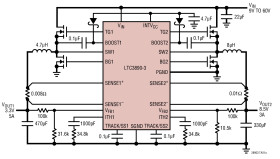 60V Low I, Dual, 2-Phase Synchronous Step-Down DC/DC Controller