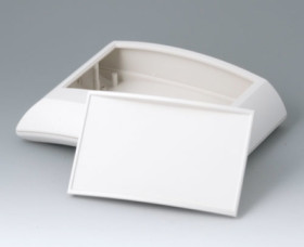 ABS enclosure, (L x W x H) 150 x 200 x 54 mm, gray white (RAL 9002), IP40, B7020237