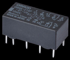 G6AK-274P-ST-US 12DC Printrelais - 2x NO/NC, 2x A, 12V DC