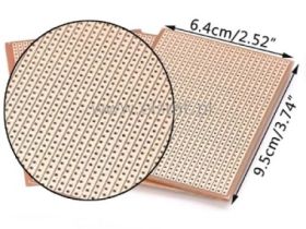 Płytka PCB uniwersalna 65 x 95 x 1 mm; 24 ścieżki