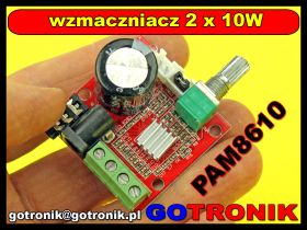 Wzmacniacz mocy audio 2x10W PAM8610