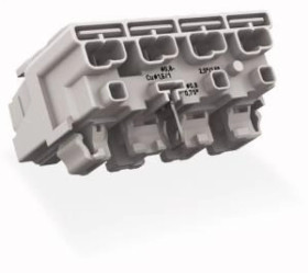 Złączka zasilająca 4-biegunowa ze stykiem PE Linect 294-8124 /500szt./