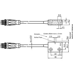 VAA-2E-IER2-S-0,15M-V1, Read head and evaluation unit