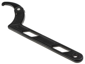 Klucz hakowy, oksydowany, materiał: Stal chromowo-wanadowa, RS PRO