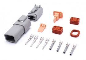 ZLACZE DEUTSCH KPL. WTYK+GNIAZDO 4 PIN