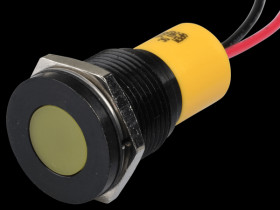 Q16F3BXXY24E Indicator LED, 24 V DC, 16 mm, wired, yellow/BlC