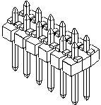 Molex 901310922 Listwa kołkowa, męska, standardowa 1 szt.