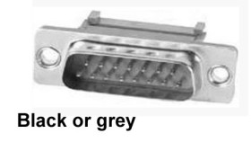 DB15 connector male flatcable