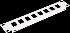 EZKP-10-G 10" Keystone patch panel, 8-port, 1 U, gray