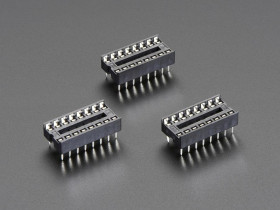 Adafruit IC Socket - for 16-pin 0.3" Chips - Pack of 3