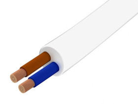 Przewód OMY H03VV-F 2x1.00 biały 100m