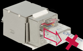 86404 Keystone module RJ45 Secure cat.6 > LSA