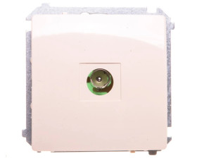 Simon Basic Gniazdo antenowe pojedyncze końcowe beżowe /zastępuje BMAK1.01/ BMAK3.01/12