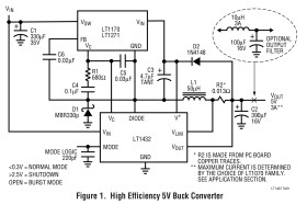 5V High Efficiency Step-Down Switching Regulator Controller