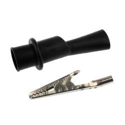 Krokodylek pomiarowy JC-BBC04021 fi 4mm, 10A, 1000V CATIII, czarny