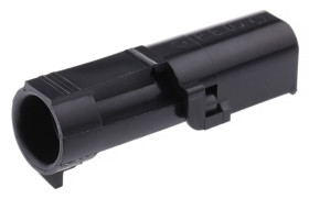 Złącze samochodowe 1-pinowe Delphi -rzędowe Męski 20A Weather-Pack Montaż na kablu Połączenie zagniatane Złącze