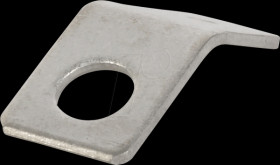 Screw-on flat connectors, 45°, 4.3 mm