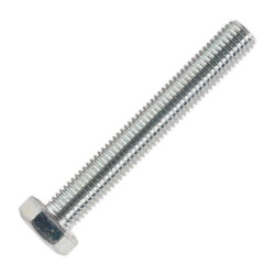 Sealey SS14100 HT Setscrew M14 x 100mm 8.8 Zinc DIN 933 Pack of 10