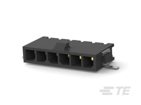 Listwa stykowa PCB 6-pinowe Micro MATE-N-LOK raster: 3 mm Kąt prosty 1-rzędowe TE Connectivity Płyta250 V W osłonie
