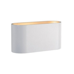 SQUALLA G9 IP20 biała złota, kinkiet SPECTRUM