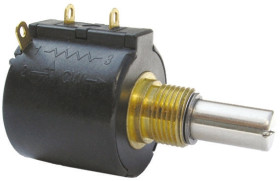 Potencjometr 5kΩ typ Obrotowy Bourns średnica wału 6,35 mm 1W długość wału 20.6mm Montaż panelowy