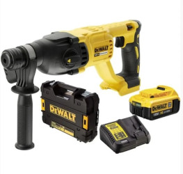 Młotowiertarka akumulatorowa SDS-Plus z silnikiem bezszczotkowym 26mm, 1 x akumulator 4Ah +multiładowarka XR DCH133M1-QW