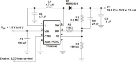 28-V, 85% Efficient Boost Converter in QFN-8, Digitally Adjustable