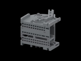 Enclosure cover, 60 positions, for socket housing, 1-2292507-1