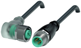 Pepperl+Fuchs 240780-0004 Złącze konfekcjonowane czujnika/aktuatora V1-W-E2-BK7,5M-PUR-U-V1-G, piny: 3, 3, 7.5 m, 1 szt.