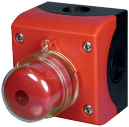 Surface mount housing, fire department switch, 1 Form B (N/C) + 1 Form A (N/O), 152627
