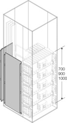 Akcesoria do obudów Płyta montażowa 1STQ009123A0000 Arkusz blachy trawionej Płytki modułowe — System Pro E Power