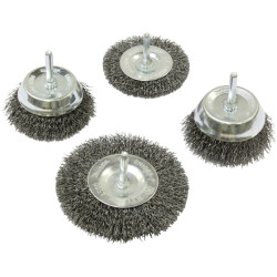 Makita D-65729 Round brushes set Steel 4-piece Wire Cups &amp; Brushes Abrasives