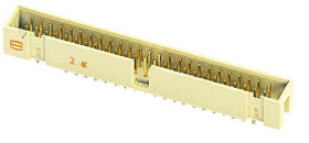 Wtyk PCB 6-pinowe raster: 2.54mm 2-rzędowe HARTING Przewlekany
