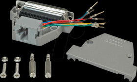 12038025 Adapter, Sub-D 25-pin plug / RJ45 socket, mounting kit