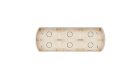 Trend Puszka Montażowa Pozioma Potrójna Beżowy 1Pth-3