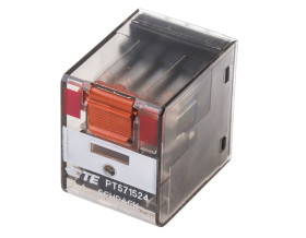 Przekaźnik mocy 24V ac 4PDT TE Connectivity, montaż PCB 192Ω Otwór przezierny