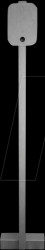 10195 Mounting column for BlackBoxx wall box, 195 cm, stainless steel
