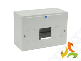 Rozdzielnica natynkowa 7 modułowa 1x7M bez drzwi IP30 RM-7 (N+PE) 6.1 ELEKTRO-PLAST