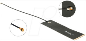 12540 LoRa Antenna 863-928 MHz MHF plug 1.68 dBi 1.13 15 cm self adhes