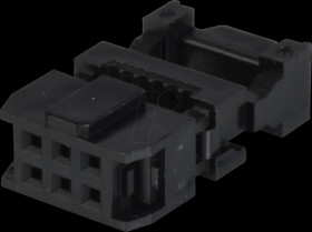 10120862 header connector, 2x3-pin, mounted