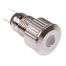 Red Vandal Resistant 8mm Metal LED Indicator IP65