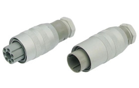 Wtyk Din 12 -pinowe Męski Montaż na kablu 60 V AC 11+PE