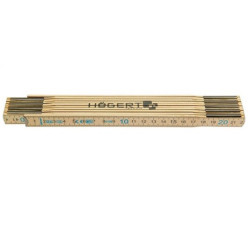 HT4M262 Miara drewniana 2m, 10 segmentów HOGERT