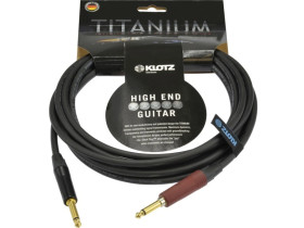 KLOTZ Titanium Kabel instrumentalny Audio Jack 6,3mm Mono (wtyk Silent Plug / wtyk) 4,5m