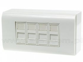 Puszka natynkowa, 4x keystone, z zapadkami